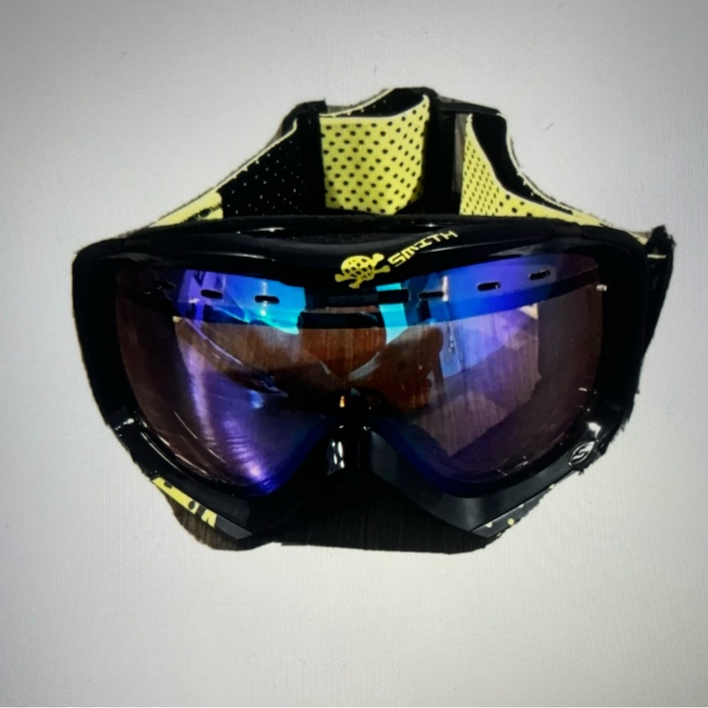 Smith I/O Mag Snow Goggles Black And Yellow Everyday Prodigy Purple Mirror